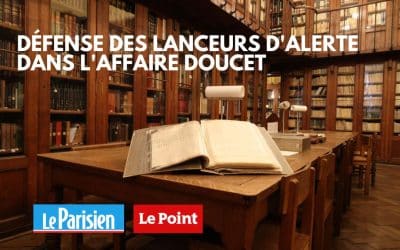 Défense des lanceurs d&rsquo;alerte dans l&rsquo;affaire Doucet