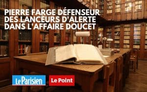 Farge Associés défense des lanceurs d'alerte dans l'affaire Doucet